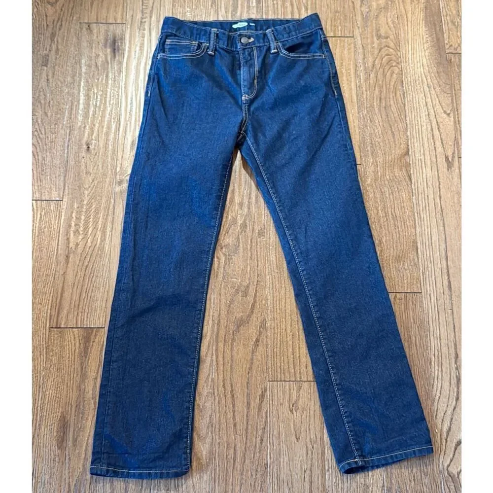 Old Navy boys skinny jeans dark wash size 14